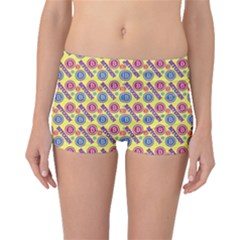 Colorful Bitcoin Pattern Boyleg Bikini Bottoms by ExtraAwesomeSauce