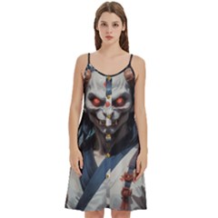 Demon Samurai Women s Spaghetti Strap Pullover Cami Dress by AwesomeSauce