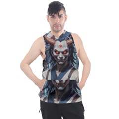 Demon Samurai Men s Sleeveless Hoodie by AwesomeSauce