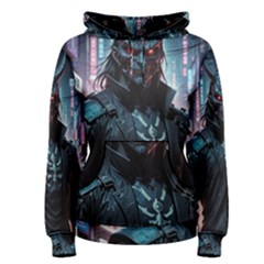 Cyberpunk Demon Samurai Women s Pullover Hoodie by AwesomeSauce