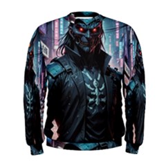 Cyberpunk Demon Samurai Men s Sweatshirt by AwesomeSauce