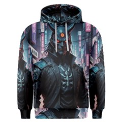 Cyberpunk Demon Samurai Men s Overhead Hoodie by AwesomeSauce