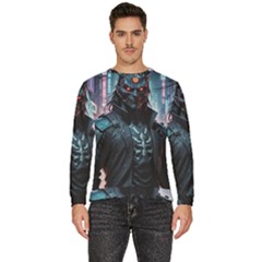 Cyberpunk Demon Samurai Men s Fleece Sweatshirt by AwesomeSauce