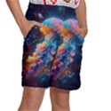 Cosmic Jellyfish Artwork Kids  Basketball Shorts View3