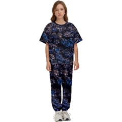 Rocky Lake Reflection  Kids  T-shirt And Pants Sports Set by dflcprintsclothing