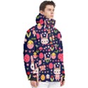 Bunny - Easter Pattern Men s Pullover Zip Ski and Snowboard Waterproof Breathable Jacket View3