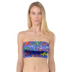 Grateful Dead Dancing Bears Pattern Bandeau Top by Salmanaz77