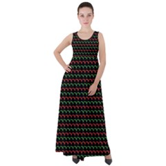 Geometric Abstract Pattern Line Empire Waist Velour Maxi Dress by Salmanaz77