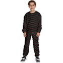 Geometric Abstract Pattern Line Kids  Sweatshirt set View1