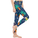 Colorful Funny Christmas Pattern Lightweight Velour Classic Yoga Leggings View4