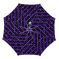 Christmas Paper Star Texture Automatic Folding Umbrella With Case (medium) by Ket1n9