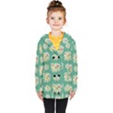 Retro 1960s Flowers Pattern 2 Kids  Double Breasted Button Coat View1