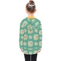 Retro 1960s Flowers Pattern 2 Kids  Double Breasted Button Coat View2