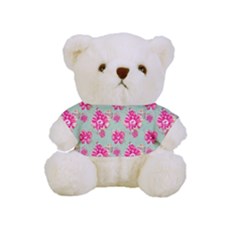 Retro 1880s Flowers Pattern 11 Full Print Cuddly Teddy Bear by violetheavensky