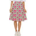 Retro 1880s Flowers Pattern 11 Classic Short Skirt View1