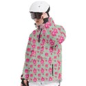 Retro 1880s Flowers Pattern 11 Men s Pullover Zip Ski and Snowboard Waterproof Breathable Jacket View2