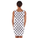 Fly Phot Motif Seamless Black And White Pattern Wrap Front Bodycon Dress View2