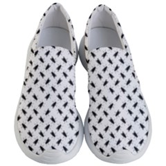 Fly Phot Motif Seamless Black And White Pattern Women s Lightweight Slip Ons by dflcprintsclothing