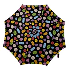 Ecstasy Pills Pattern Hook Handle Umbrellas (medium) by Valentinaart