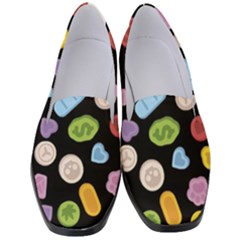 Ecstasy Pills Pattern Women s Classic Loafer Heels by Valentinaart