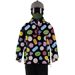 Ecstasy Pills Pattern Men s Ski And Snowboard Waterproof Breathable Jacket by Valentinaart