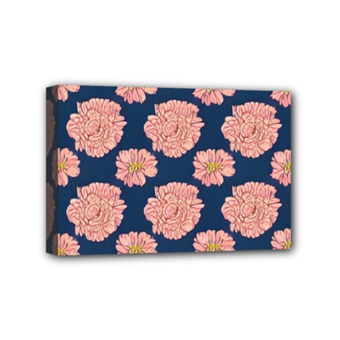 Retro 1880s Flowers Pattern 16 Mini Canvas 6  X 4  (stretched) by violetheavensky