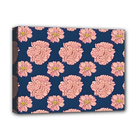 Retro 1880s Flowers Pattern 16 Deluxe Canvas 16  X 12  (stretched)  by violetheavensky