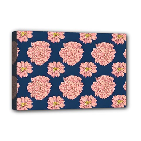 Retro 1880s Flowers Pattern 16 Deluxe Canvas 18  X 12  (stretched) by violetheavensky