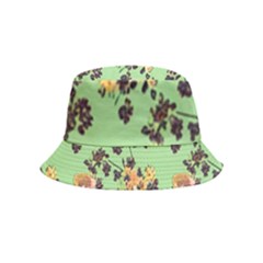 Retro 1880s Flowers Pattern 24 Bucket Hat (kids) by violetheavensky