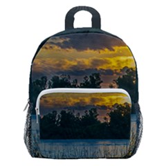 Peaceful Horizons Of Uruguay  Kids  Age 5-10 Lightweight School Backpack With Side Pockets by dflcprintsclothing