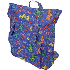 Grateful Dead Dancing Bears Pattern Buckle Up Backpack by Salmanaz77