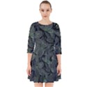 Leaves Plant Foliage Green Smock Dress View1