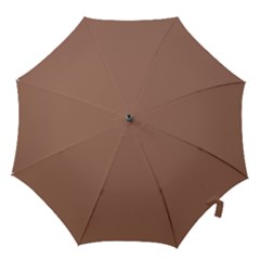 Mocha Mousse Hex Code #a47864 Hook Handle Umbrellas (small) by dressshop