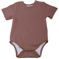 Mocha Mousse Hex Code #a47864 Baby Short Sleeve Bodysuit by dressshop