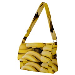 Bananas, Macro, Fruits, Ripe Bananas Full Print Messenger Bag (m) by kyorashop23