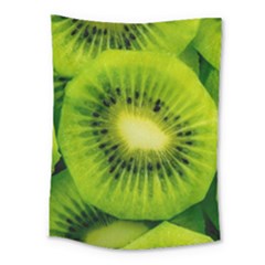 Kiwi Fruits, Close-up, Exotic Fruit Medium Tapestry by kyorashop23