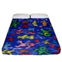 Grateful Dead Dancing Bears Pattern Fitted Sheet (King Size) View1