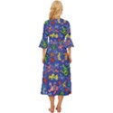 Grateful Dead Dancing Bears Pattern Midsummer Wrap Dress View4