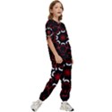 Red Shapes Mandala   Kids  T-Shirt and Pants Sports Set View3