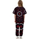 Red Shapes Mandala   Kids  T-Shirt and Pants Sports Set View4