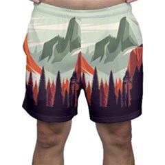 Mountains Men s Shorts by Salmanaz77