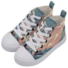 Artwork Painting Sculpture Nature Kids  Mid-top Canvas Sneakers by Salmanaz77