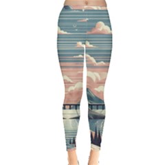 Artwork Painting Sculpture Nature Inside Out Leggings by Salmanaz77