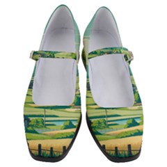 Countryside Meadow Rural Bloom Women s Mary Jane Shoes by Salmanaz77