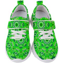 Mandala Flowers   Kids  Velcro Strap Shoes by ConteMonfrey