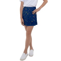 Christmas Sky Happy Kids  Tennis Skirt by Dutashop