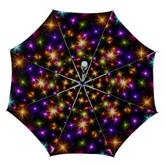 Star Colorful Christmas Abstract Automatic Folding Umbrella With Case (medium) by Dutashop