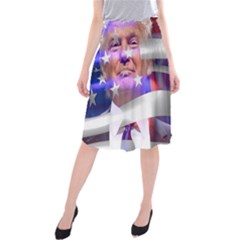 Donald Trump Flag Midi Beach Skirt by vintagetrump