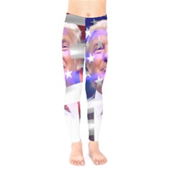 Donald Trump Flag Kids  Leggings by vintagetrump