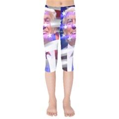 Donald Trump Flag Kids  Capri Leggings  by vintagetrump